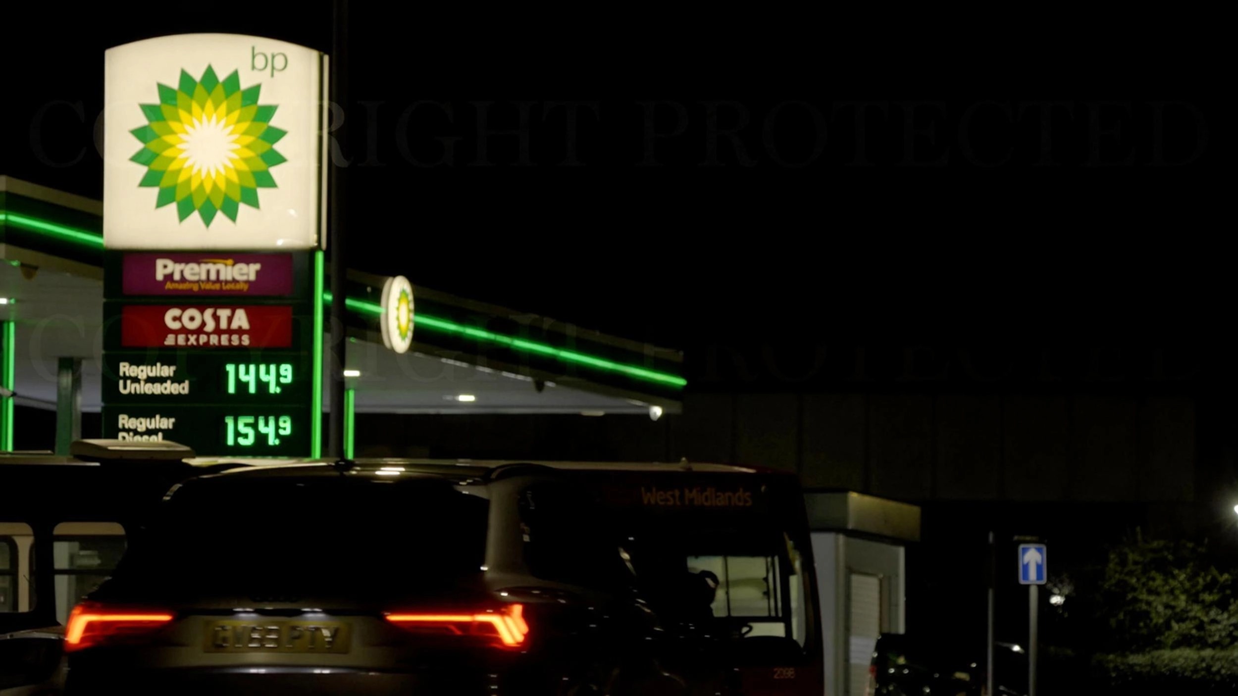 BP Rural Petrol Station gas station wayfinding signage project with pylon signs and traffic guidance solutions